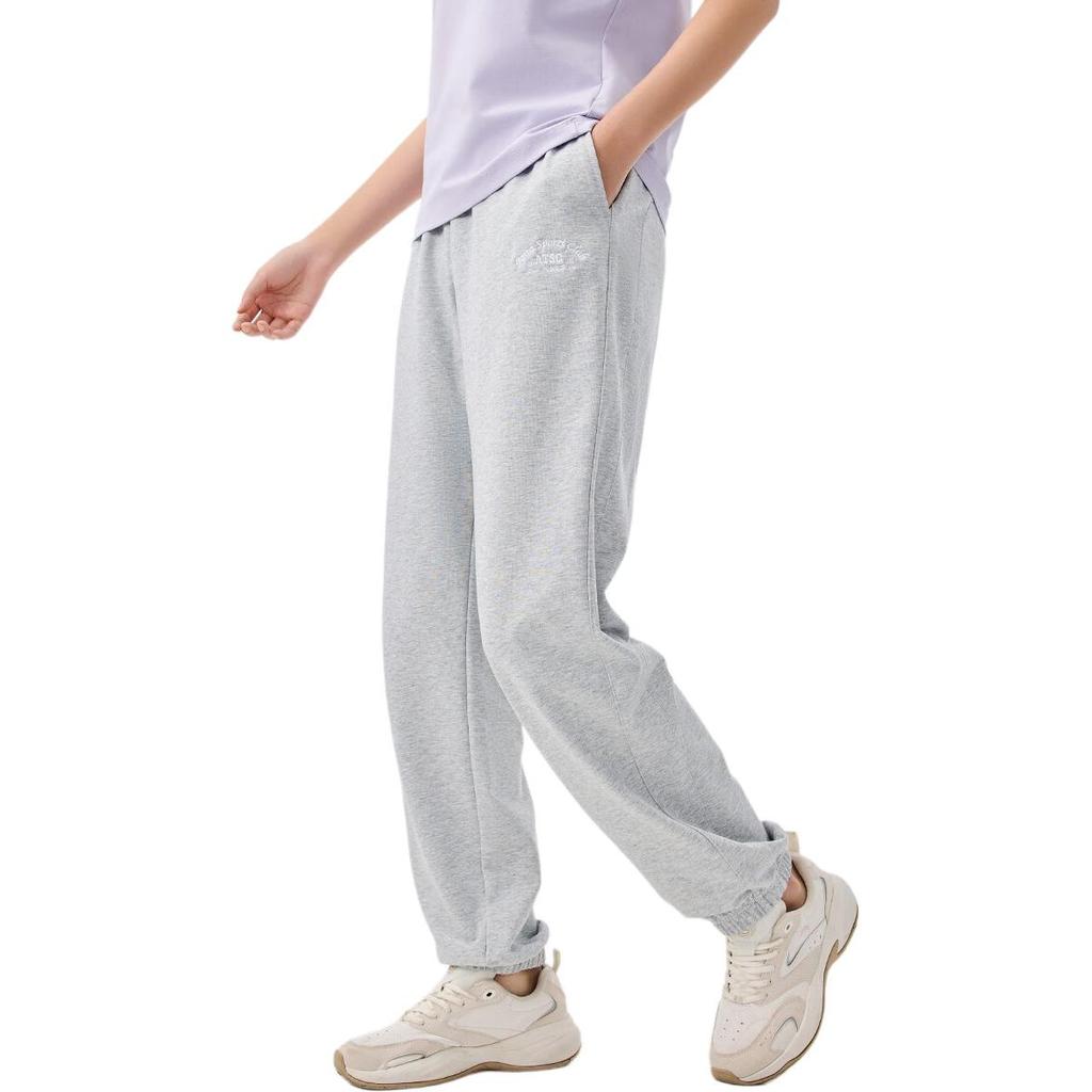 Anta Knitted Sweatpants Women's Gray Heather Gray 162428302-1