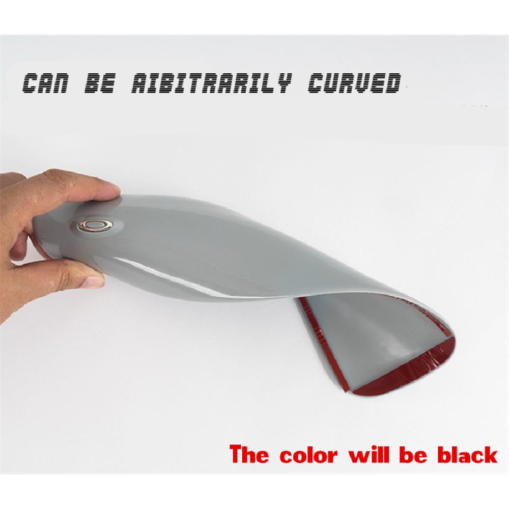 

2 Pcs Car Bumper Body Edge Black Protect Anti-Collision Strips Anti-Rub Sticker