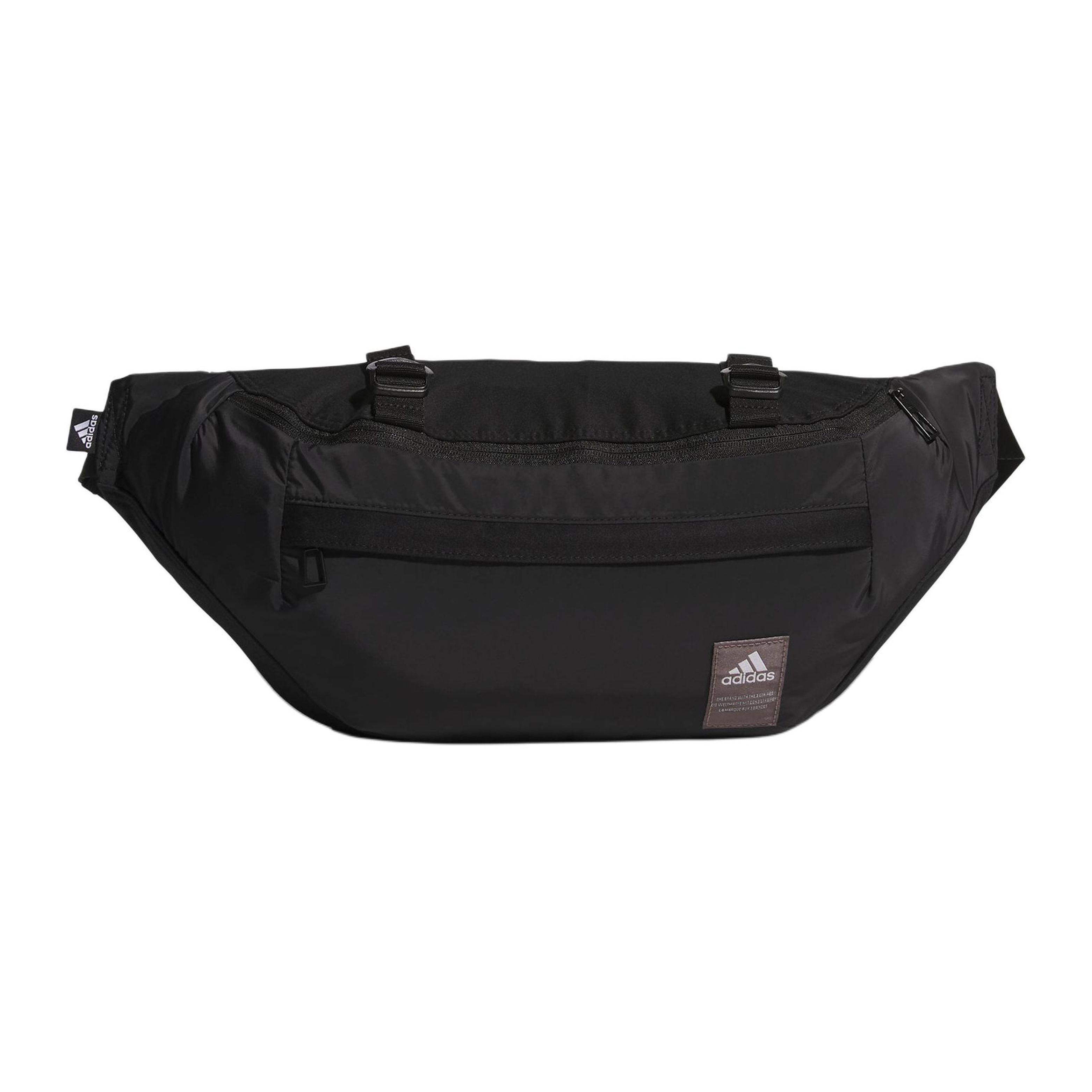 Adidas Sports Fashion Recycled Polyester Waist Bag Unisex Bags Black IM5282 Black