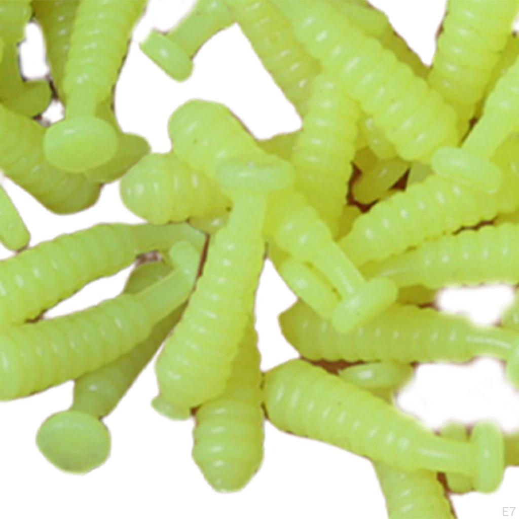 100 Pieces Fishing Lures Silicone Paddle Tail Swimbaits for Carp Walleye