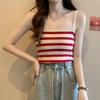 2022 Summer Color Block Stripe Slimming Camisole - Soft, Versatile Vest with New Design