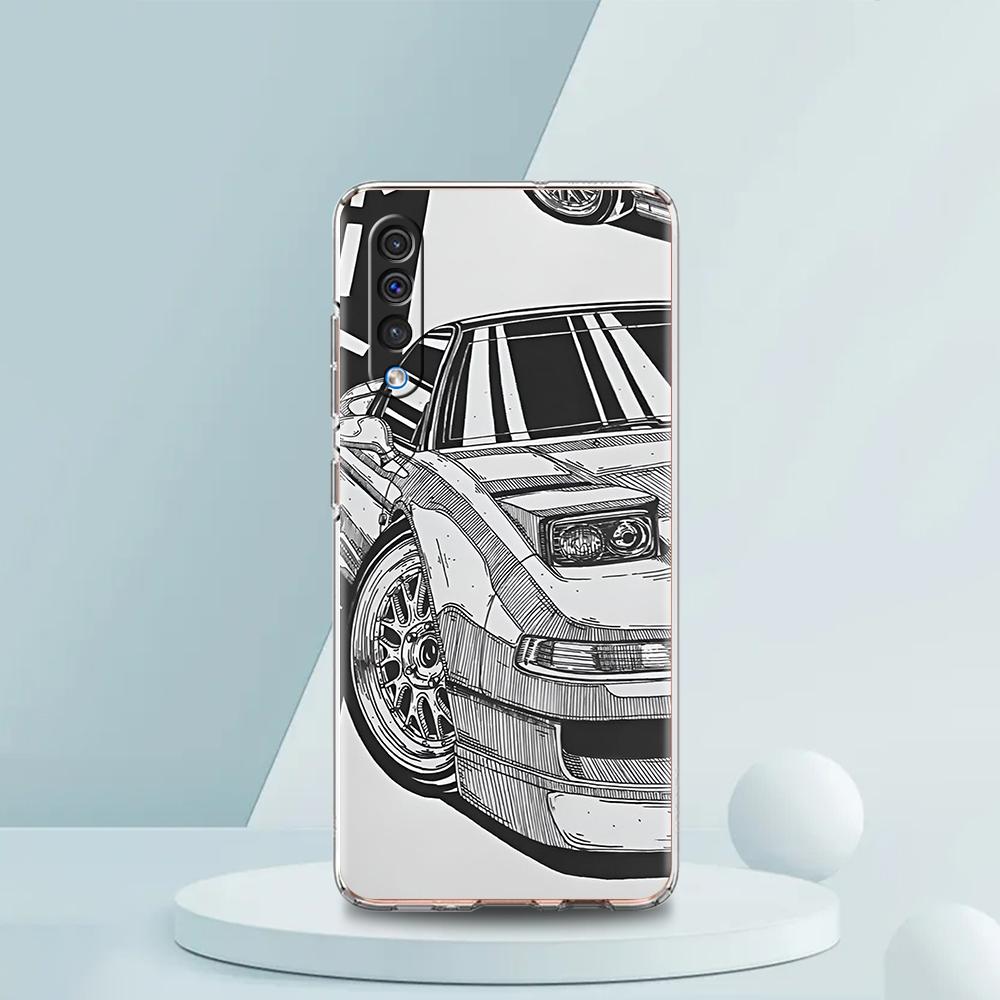 Japan JDM Sports Cars Phone Case For Samsung A16 A14 A12 A22 A32 5G A34 A42 A52 A54 A50 A70 A30 A40 A20E A02S A04S A06 Cover