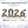 Standing 2026 Number Foil Balloons 32in Navidad 2026 Stand 2026 Balloon New Year Party Supplies Christmas Decorations Birthday