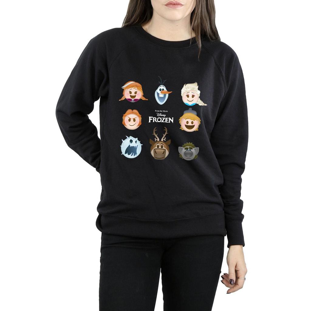 Disney Womens/Ladies Frozen Heads Sweatshirt