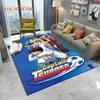 Captain Tsubasa Anime-Fußball-Cartoon-Teppich für Zuhause, Wohnzimmer, Schlafzimmer, Sofa, Fußmatte, Dekor, Kinderbereich, rutschfeste Bodenmatte