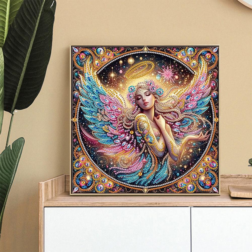 Angel 5D DIY Special Shape Crystal Partial Diamond Painting Kit Home Wall Decor