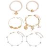 Bracelet European and American jewelry women's rice bead alloy shell pendant niche bracelet high value