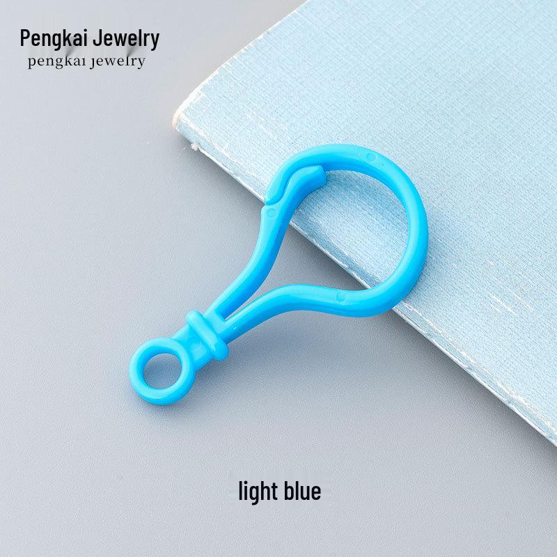 DIY Jewelry Accessories: Candy Color Plastic Buckle Set (Question Mark, Bag, Light Bulb, Gourd).