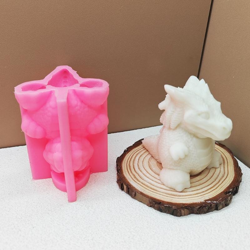 High Temperature Resistant Silicone Dinosaur Scented Candle Mold Perfect For Crafting Unique Scented Candle