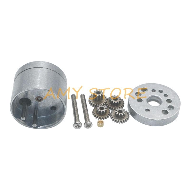 25mm 1:4.4 1:9.6 1:21.3 1:35 1:46 1:78 1:103 DC Motor Reducer Reducing Gear Box for 300 310 2418 370 371 Motor