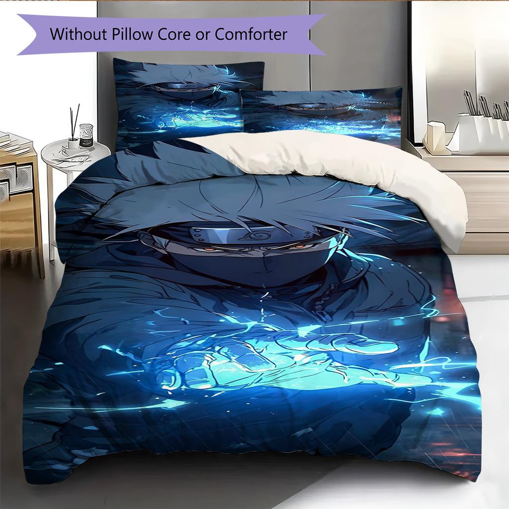 Cartoon Pattern Bedding Quilt Set Quilt Cover Pillowcase Home Decoration Birthday Gift (1 * Duvet Cover + 2 * Pillowcase, Without Core)