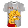 Summer Trend: The Simpsons 3D Printed Children's T-shirt Short Sleeve