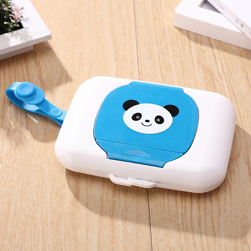 Baby Wipes Case Wet Wipe Box Dispenser For Stroller Portable Rope Lid Covered Tissue Boxes