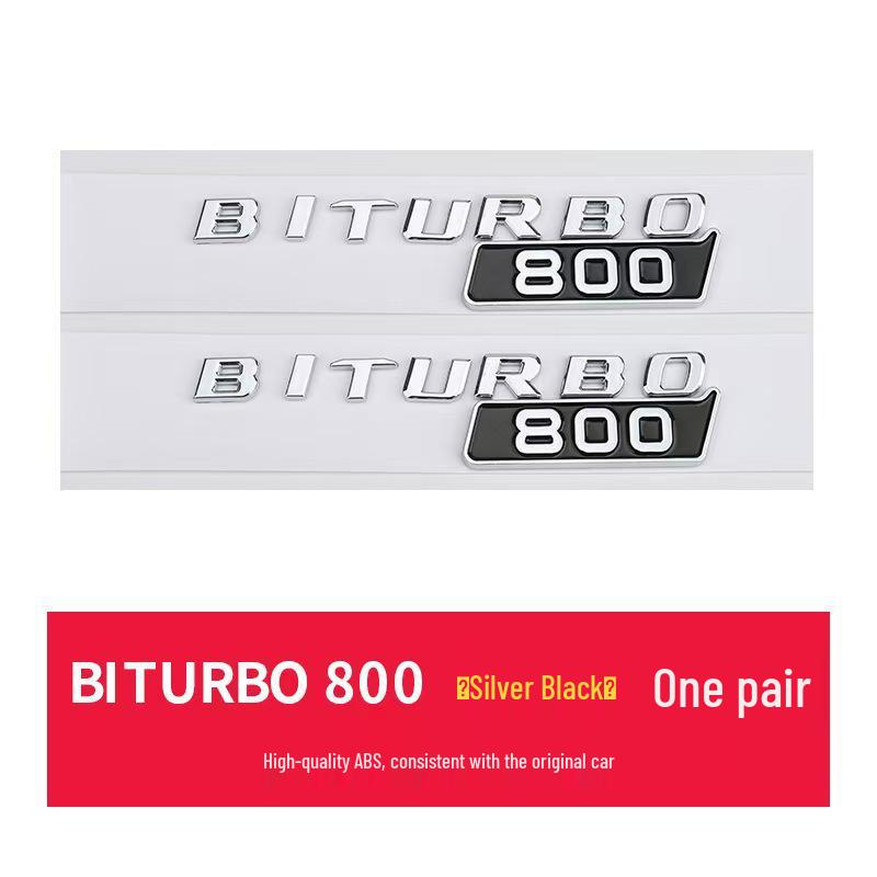 Brabus BITURBO Fender Emblem: Suitable for Mercedes 800, 700, 900 Models