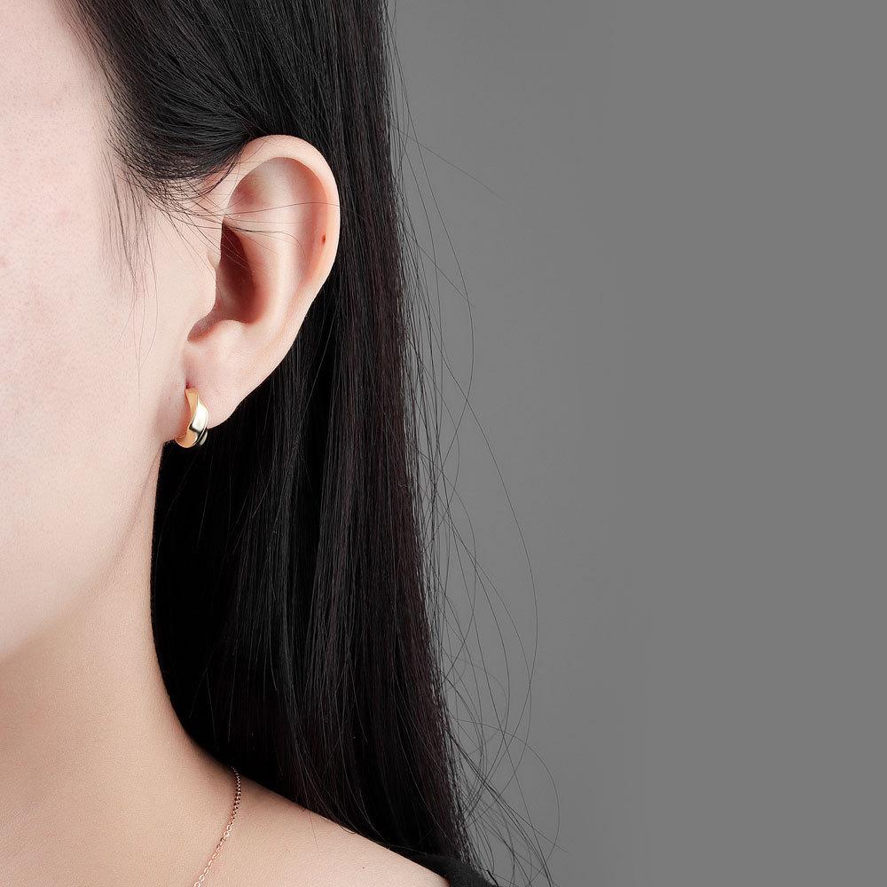 Premium Quilted Geometric Ear Cuffs Minimalist Chic Versatile Earrings For Women Fashion Jewelry