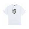 Stussy Short Sleeve T-Shirt Teens Loose Fit 270g Cotton Round Neck Casual Wear