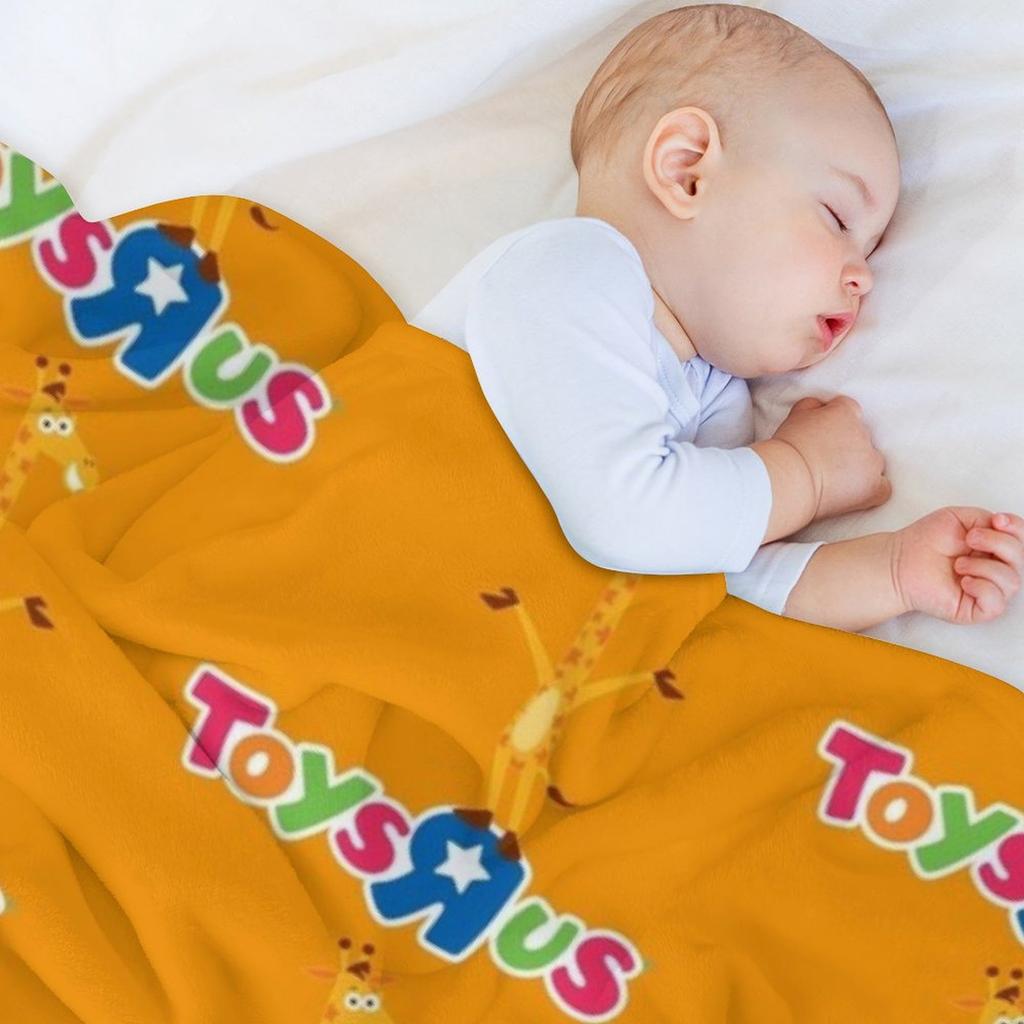 The Toys Are Us Logo Throw Blanket Summer Thermal for Babies Wednesday Blankets