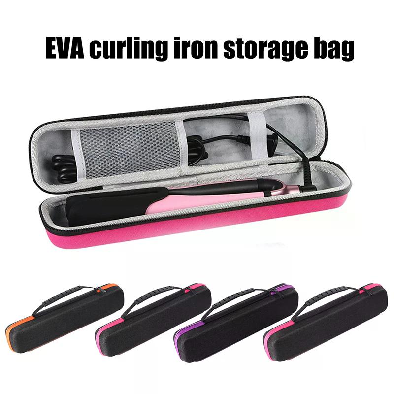 Hair Straightener Storage Bag Curling Iron Container EVA Handbag Curling Clip Carry Travel Case Waterproof And Anti-fall