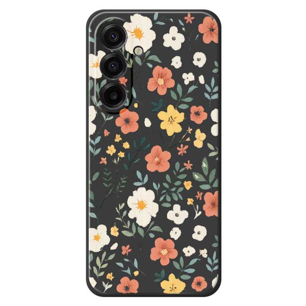 For Samsung Galaxy A17 5G Case Flower Garden Pattern Printing Straight Edge TPU Phone Back Cover