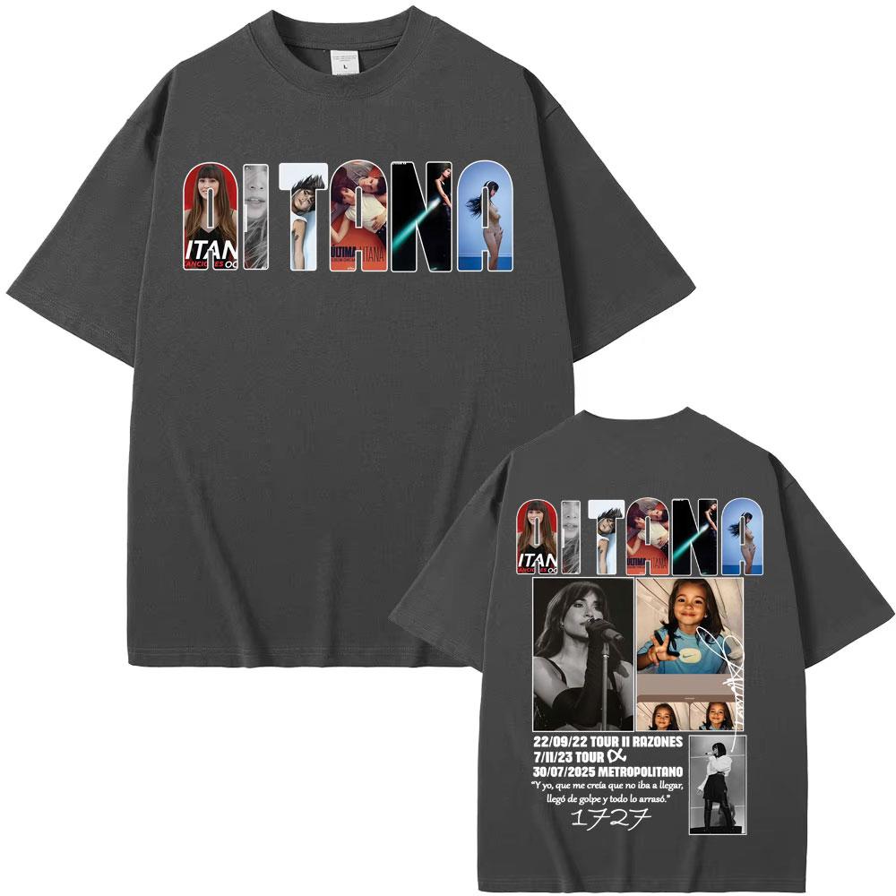 Sängerin Aitana Musikalbum Tour Grafik T-Shirts Herren Damen Kleidung Mode Ästhetische T-Shirts Baumwolle Komfort Lässiges T-Shirt
