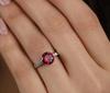 Certified Natural Red Garnet Gemstone Ring 925 Sterling Silver Handmade Engagement Valentine Gift Ring For Her