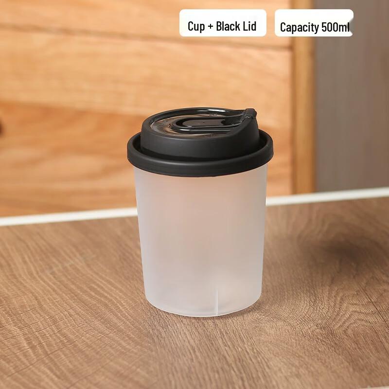 Changbaosen 500ml Disposable Coffee/Tea Cups with Lids