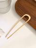 Elegant Zinc Alloy U-Shaped Hairpin - Large, Color-Preserving Hair Accessory for Daily Use and Ancient Style.
