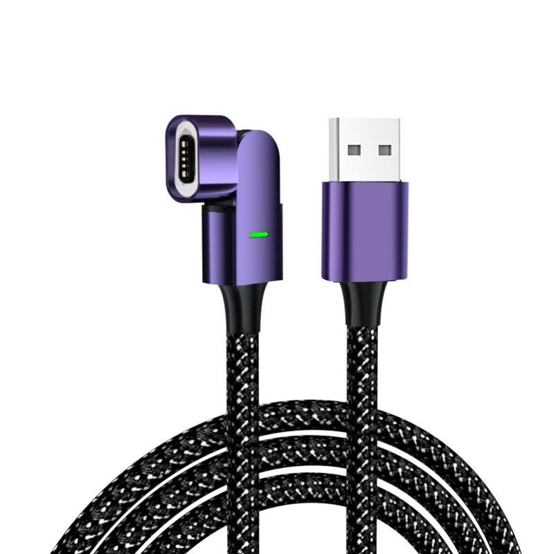 Magnetic 100W Fast Charging Cable with 180° Rotation for Apple Devices and Type-C