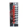 SK11 (SK11) Non-slip socket set hexagon SHS308X Clip color: Red Drive angle: 9.5mm 8 pieces 1 set