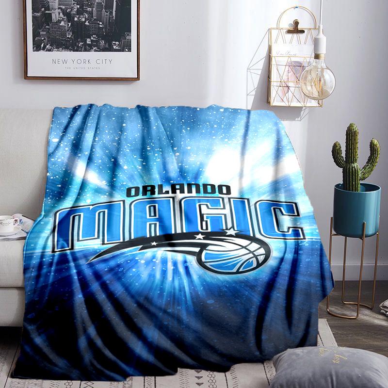 Basketball Orlando Logo Blanket Lightweight Flannel Bedding Blanket Perfect for Travel, Camping, Living Rooms, Offices, Sofas, Fan Christmas Gift