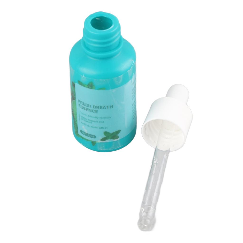 Breath Freshen Serum Men Women Mild Mint Bad Breath Eliminating Treatment Serum for Oral Care 30ml