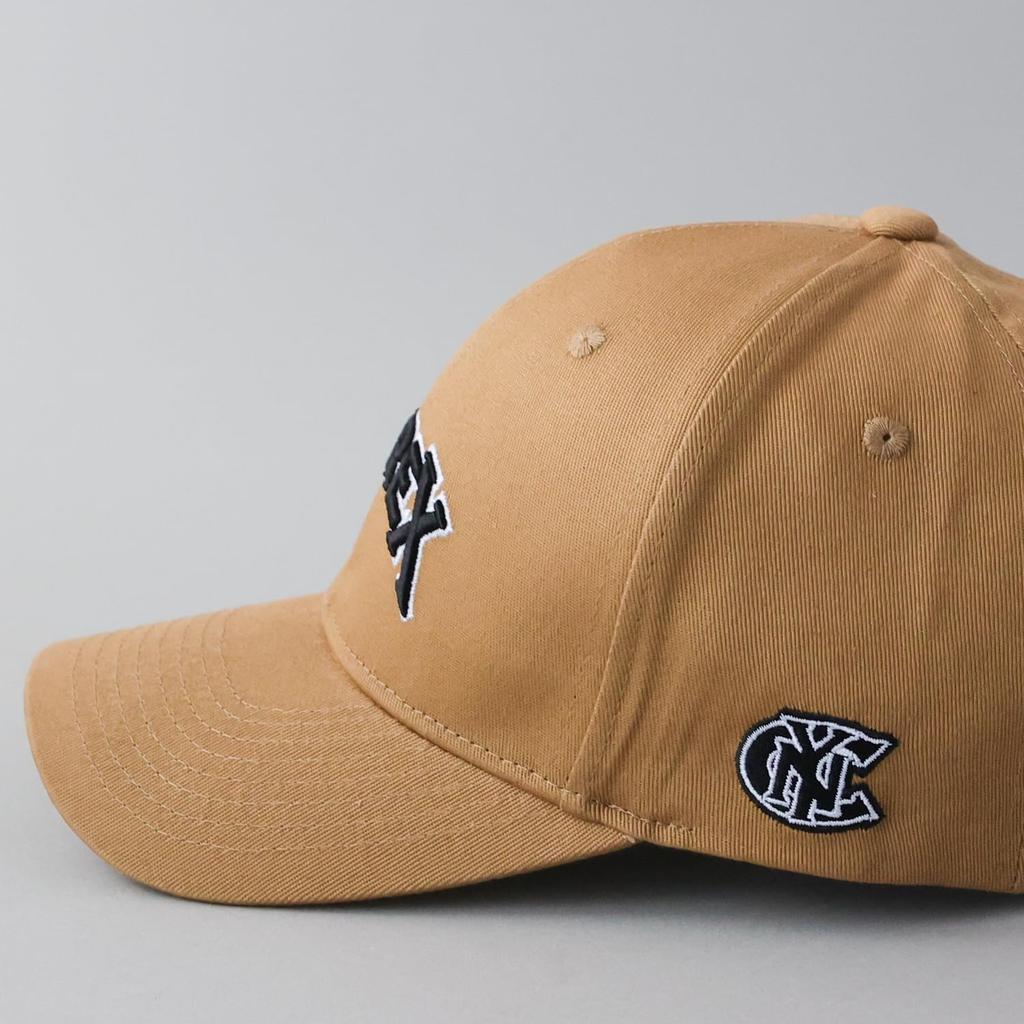 Military VARSITY 3D Logo Cotton Twill Low Cap Embroidered Hat American Casual Summer Baseball Cap Beige 069 [AVIREX] Men's MA-1