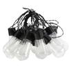 Edison Solar Papaya String Lights - Retro Outdoor Waterproof Decor