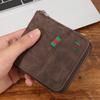 Men's Wallet Zipper Multi-function Card Bag Integrated Pure New Men's Wallet Wallet Anti-degaussing Driver's License