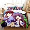 New Anime Girls The Demon Girl Next Door Bedding Set Single Twin Full Queen King Size Bed Set Adult Kid Bedroom Duvet cover Sets