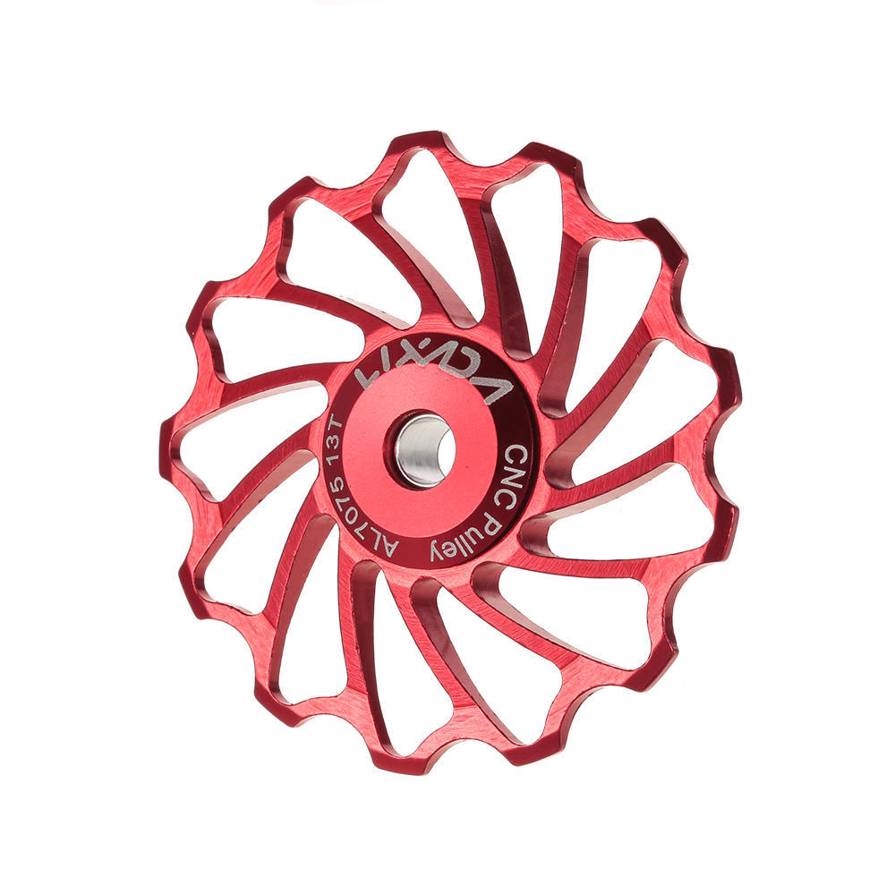 Lixada MTB Road Bike Ceramic Pulley 7075 Aluminum Alloy Rear Derailleur 13T Guide Cycling Ceramics