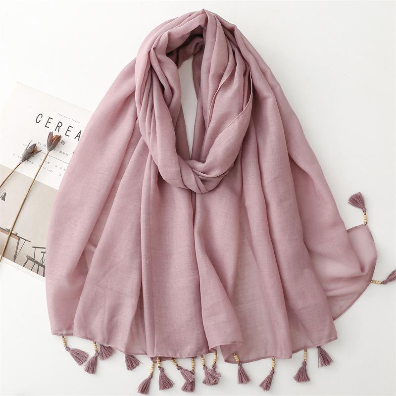 Four Seasons Women'S Sunshade Scarf Creative Feather Arrows Geometric Wood Beads Cotton Hemp Air Conditioning Sunscreen Beach Scarf Shawl