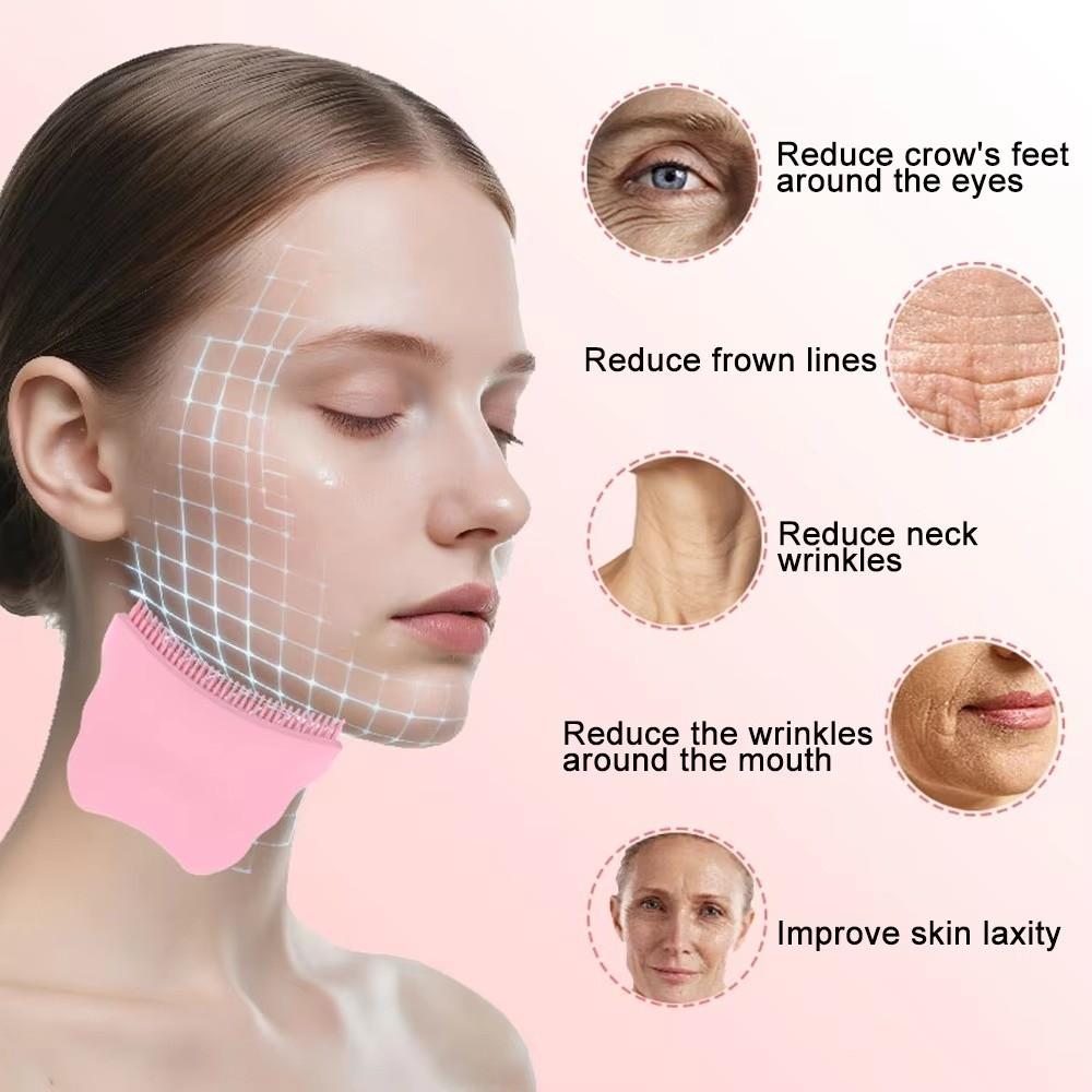 Lift Firm Contour Face Brush Soothe Massage Facial Anti-Puffiness Brush  For Face Neck
