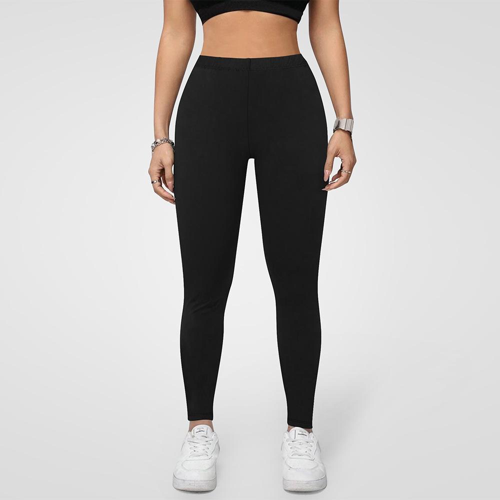 Yoga Pants for Women Fitness Milk Silk Butt-lifting Waist-cinching Sports Leggings 9-inch Leggings