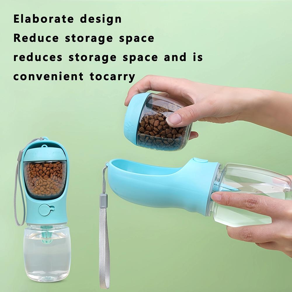 Dog Water Bottle with Storage Food and Water Container for Puppy Portable Pet Water Bowl for Dog Water Dispenser Dog Water Bowl