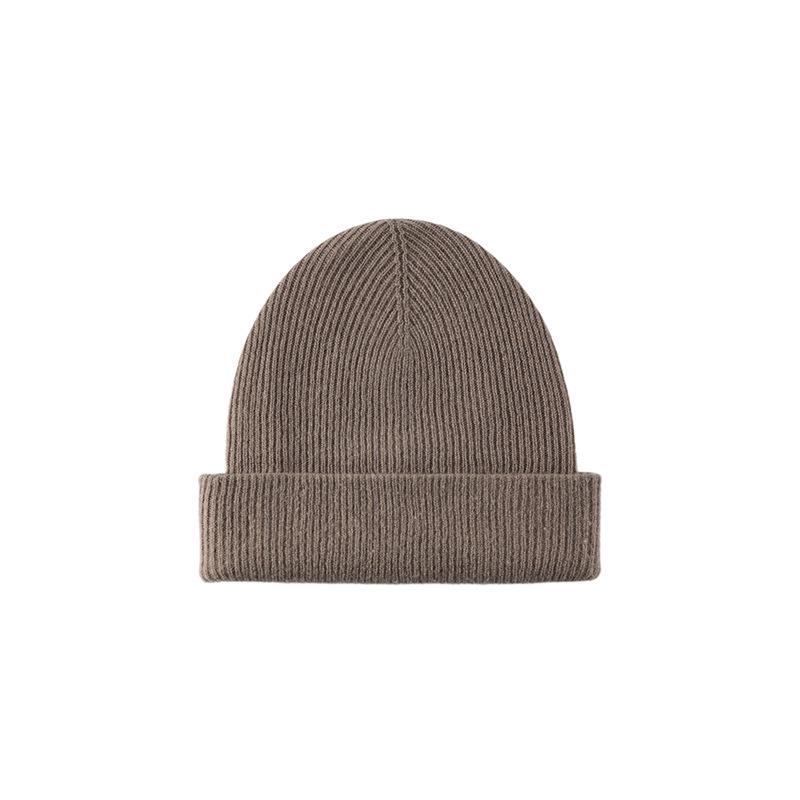 Cappello in Lana Lavorato a Maglia Versatile di Alta Gamma per Uomo e Donna - Colore Unito, Caldo per Autunno e Inverno