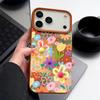 Artistic Full-Cover Gradient Floral Pattern Flexible Shockproof TPU Case for iPhone 17 Pro Max Air 16e 16 15 14 13