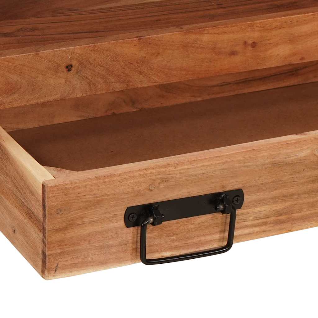 Bathroom Vanity Cabinet Brown 71 x 33 x 58 cm Solid Acacia Wood