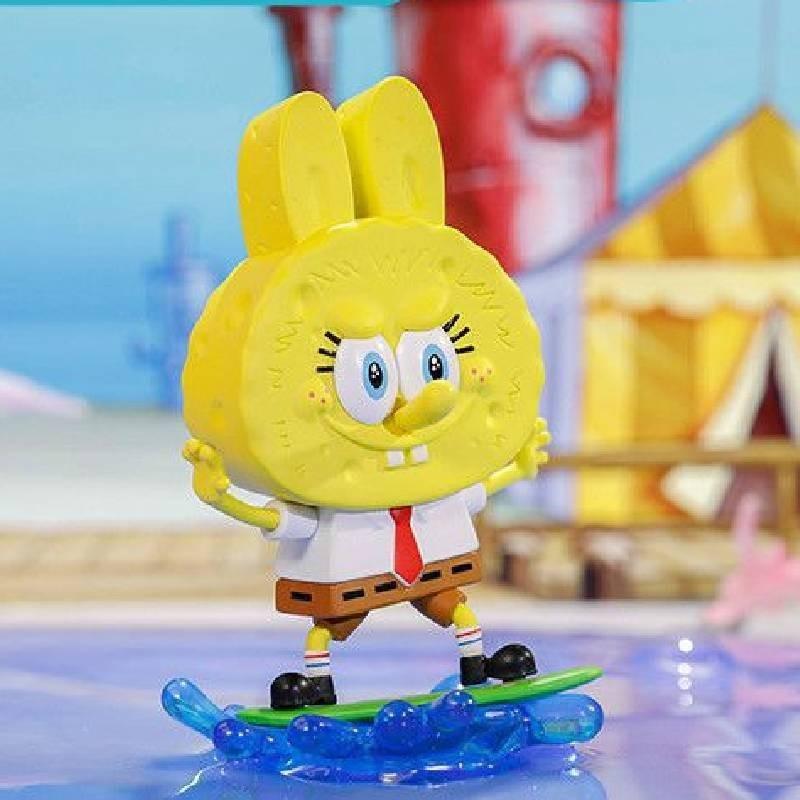 Authentic Popmart Labubu Spongebob Series Collectible Blind Box Trendy Toy