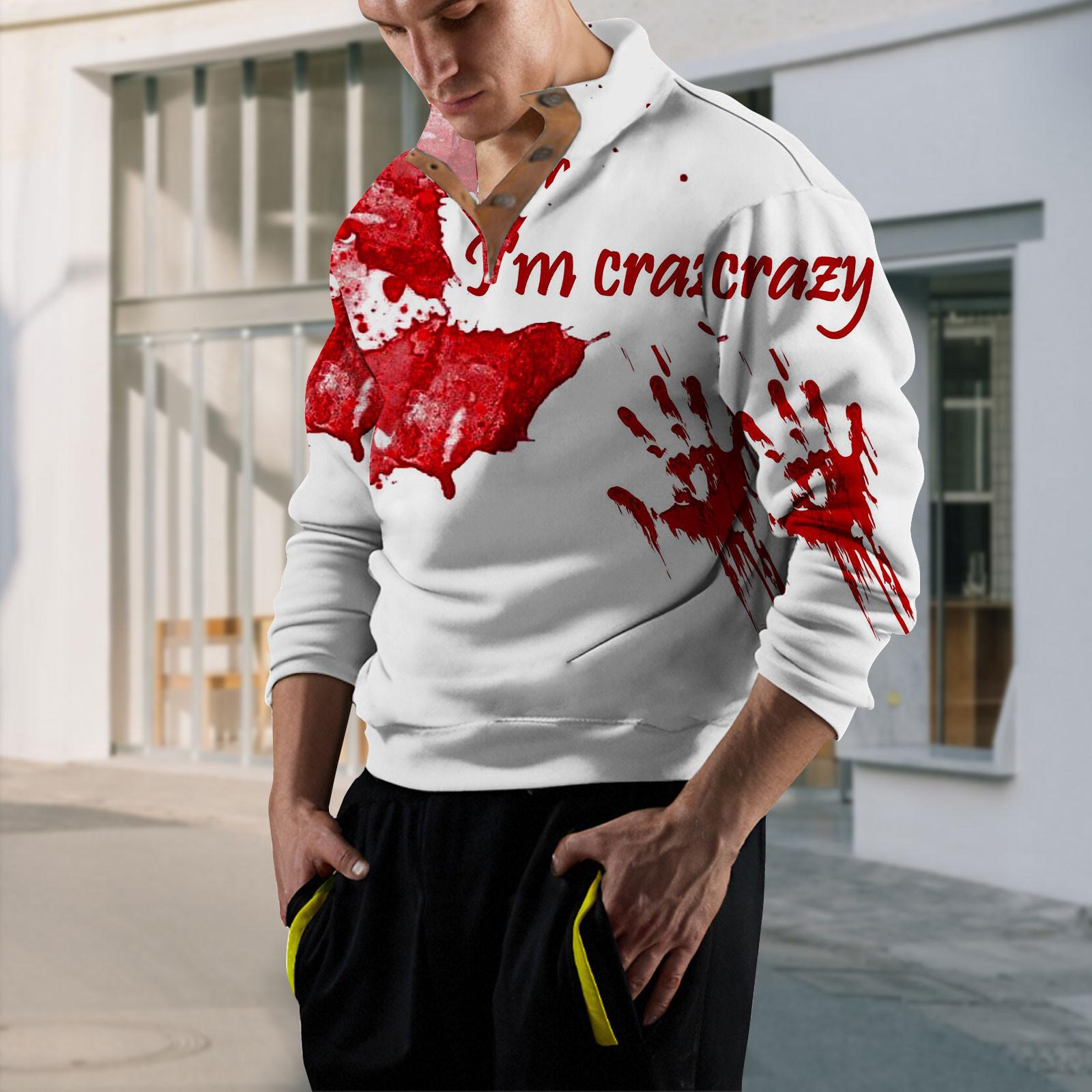 Мужская толстовка с воротником-стойкой на открытом воздухе — фото 7