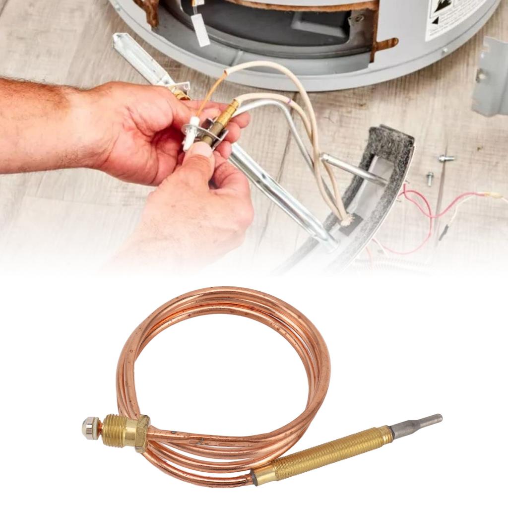 Thermocouple Replacement, Gas Stove Thermocouple Spare Parts Kit, Adapters for Gas Ovens, Boilers, Water Heaters, Quick Response