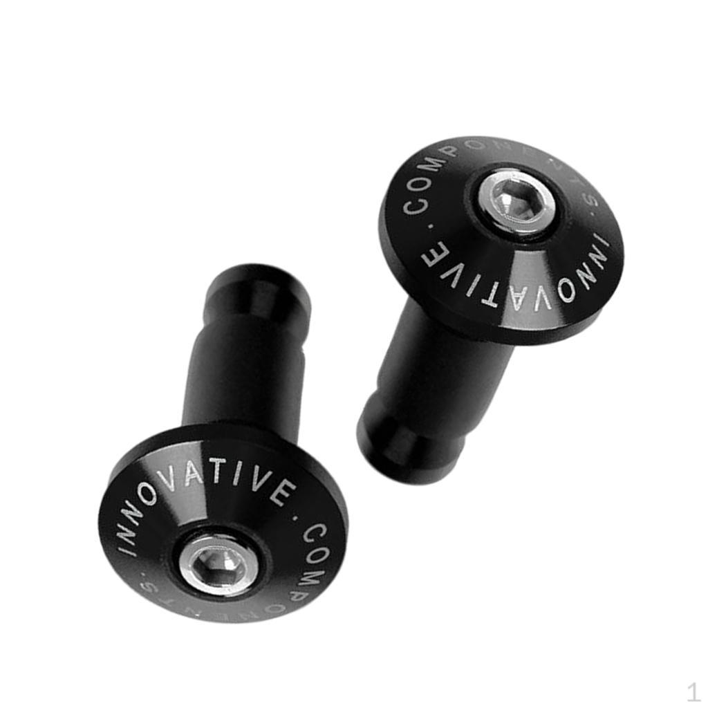 

2 Pieces CNC Alloy Handlebar End , Caps Handle Bar 30 lightweight, sturdy and durable чорний