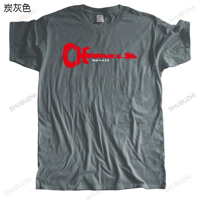 homme streetwear short sleeve casual funny t shirt CHARVEL GUITAR LOGO MUSIC Brand cool crew neck T-shirt Drop Shipping