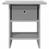 Nightstand 2 pcs Grey Sonoma 41 x 40 x 45 cm Particleboard