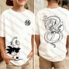 Japanese Anime Printed Mens TShirt Dragon Ball Boy Childrens Harajuku Cartoon Goku Short Sleeve Kids Street Tops Clothing